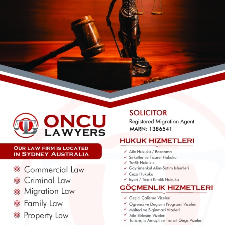 Oncu Lawyers Newspaper Advertisement